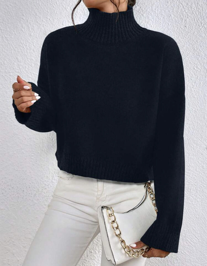 Loose Versatile Basic Pullover Women - Image 5