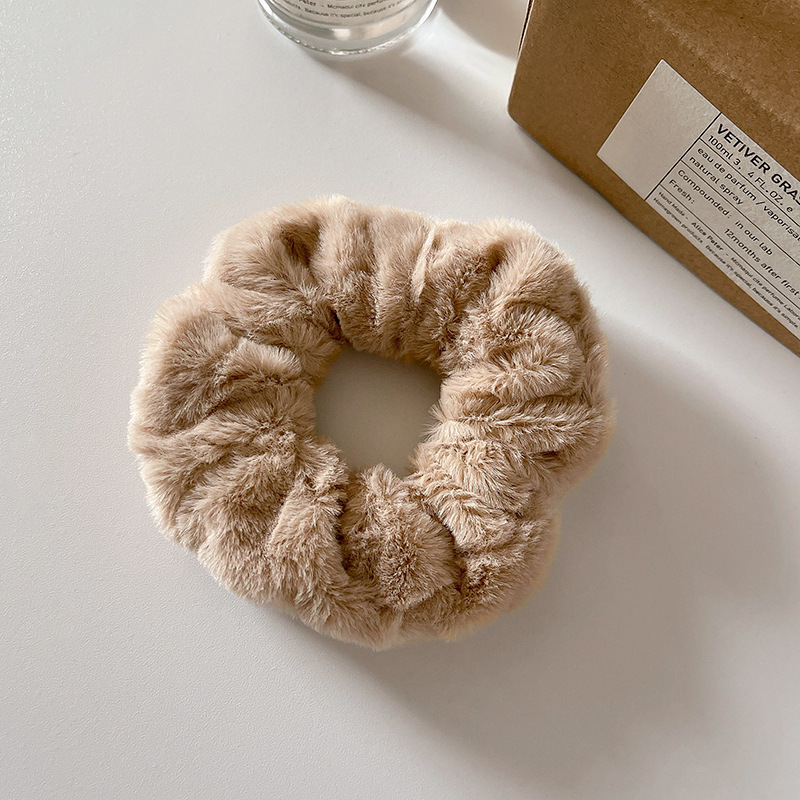 Cute Plush Large Intestine Hair Ring - Image 8