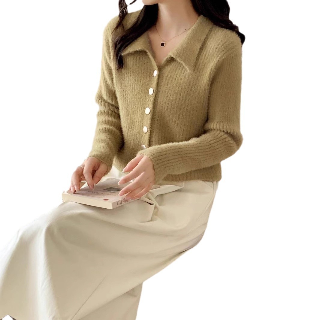 Loose Temperament Soft Glutinous Knitted Cardigan For Women - Image 10