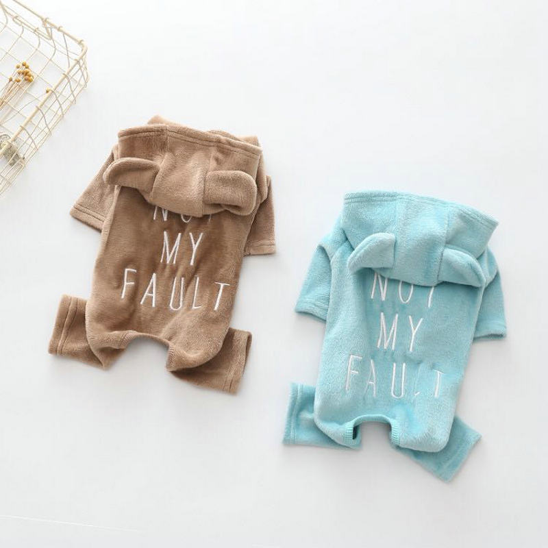 Pet Milk Dog Solid Color Embroidered Jumpsuit - Image 5