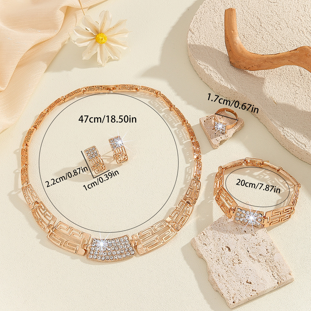 Women's Affordable Luxury Fashion Alloy Jewelry Set - Image 4