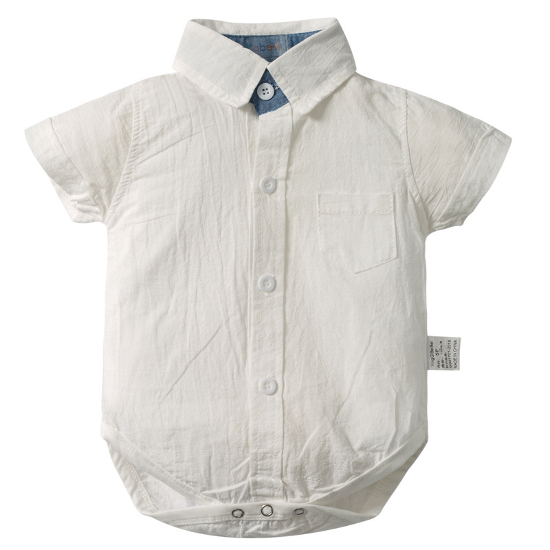 Baby gentleman suit baby romper bib two-piece suit - Image 2