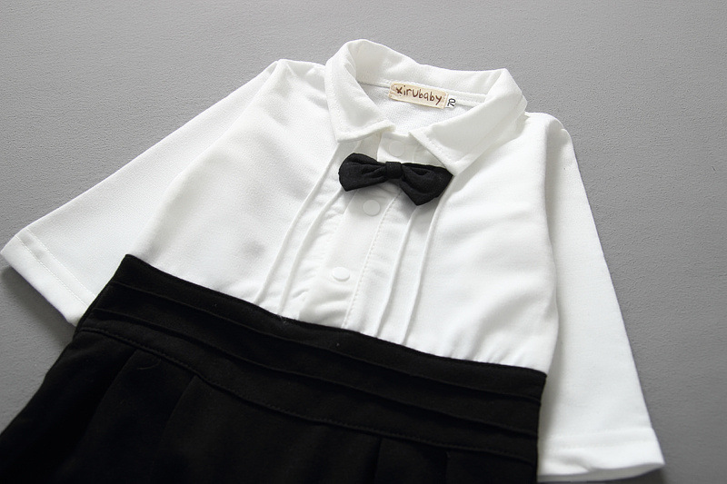 Baby boy gentleman dress long sleeve suit - Image 6