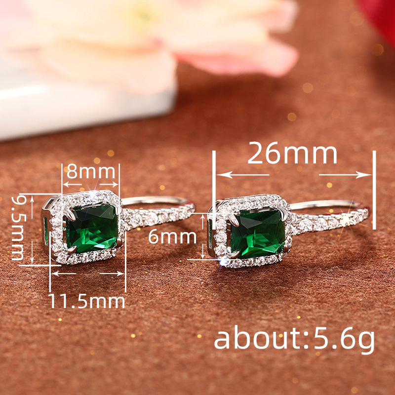 Shiny Fashion Banquet Elegant Earrings Advanced Inlaid Zirconium Style - Image 3