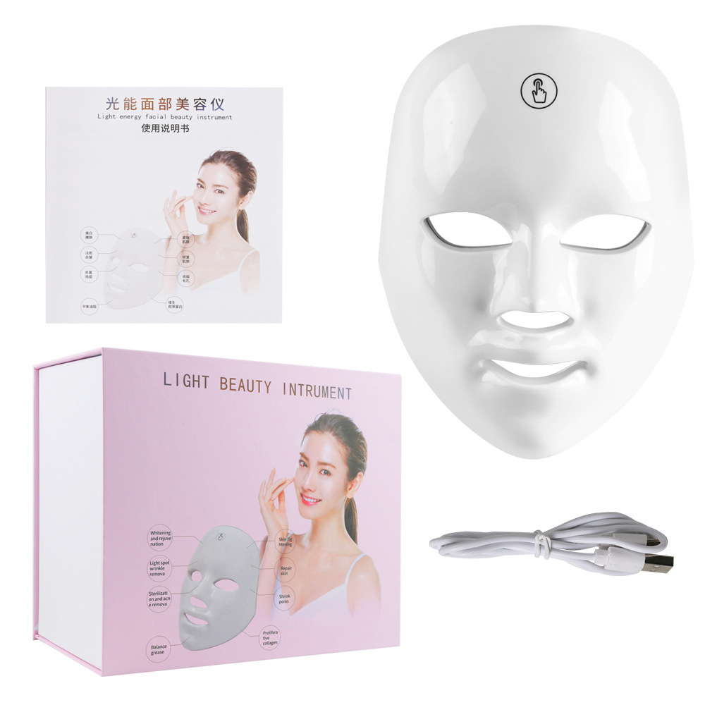 Touch Screen Seven-color Light Mask LED Photon Skin Rejuvenation - Image 5