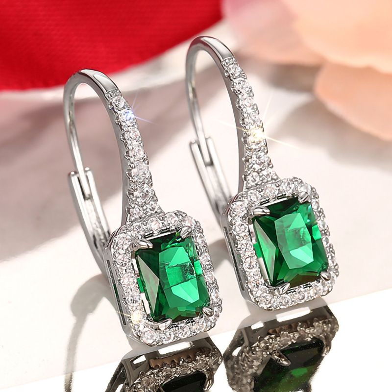 Shiny Fashion Banquet Elegant Earrings Advanced Inlaid Zirconium Style - Image 4
