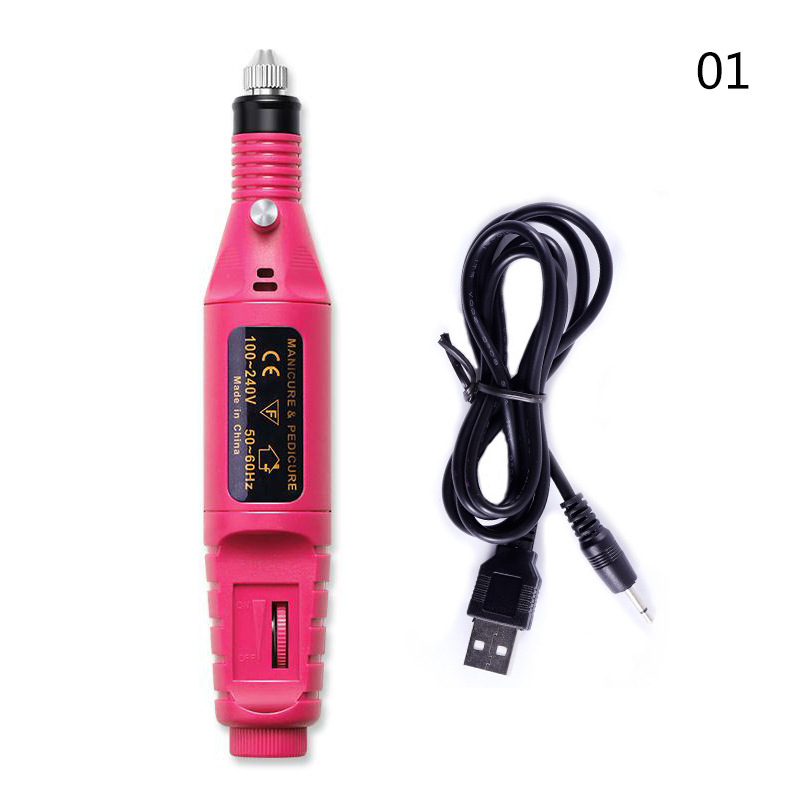 Electric Nail Drill Machine Manicure Machine Set USB Charging Mill Cutter For Manicure Nail File Pedicure Tool Nail Drill Set - Image 3