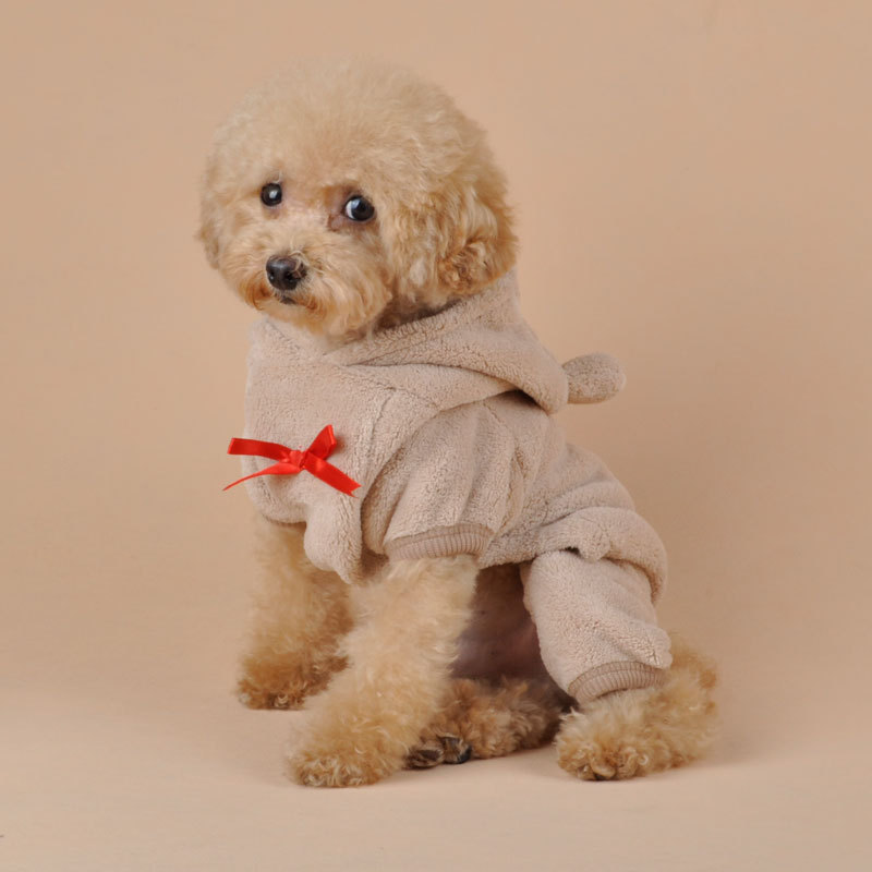 Bear four-legged coral fleece clothes - Image 7