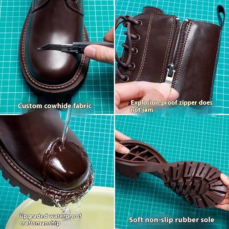 Height-increasing Martain Thick Bottom Hot Motorcycle Boots - Image 6