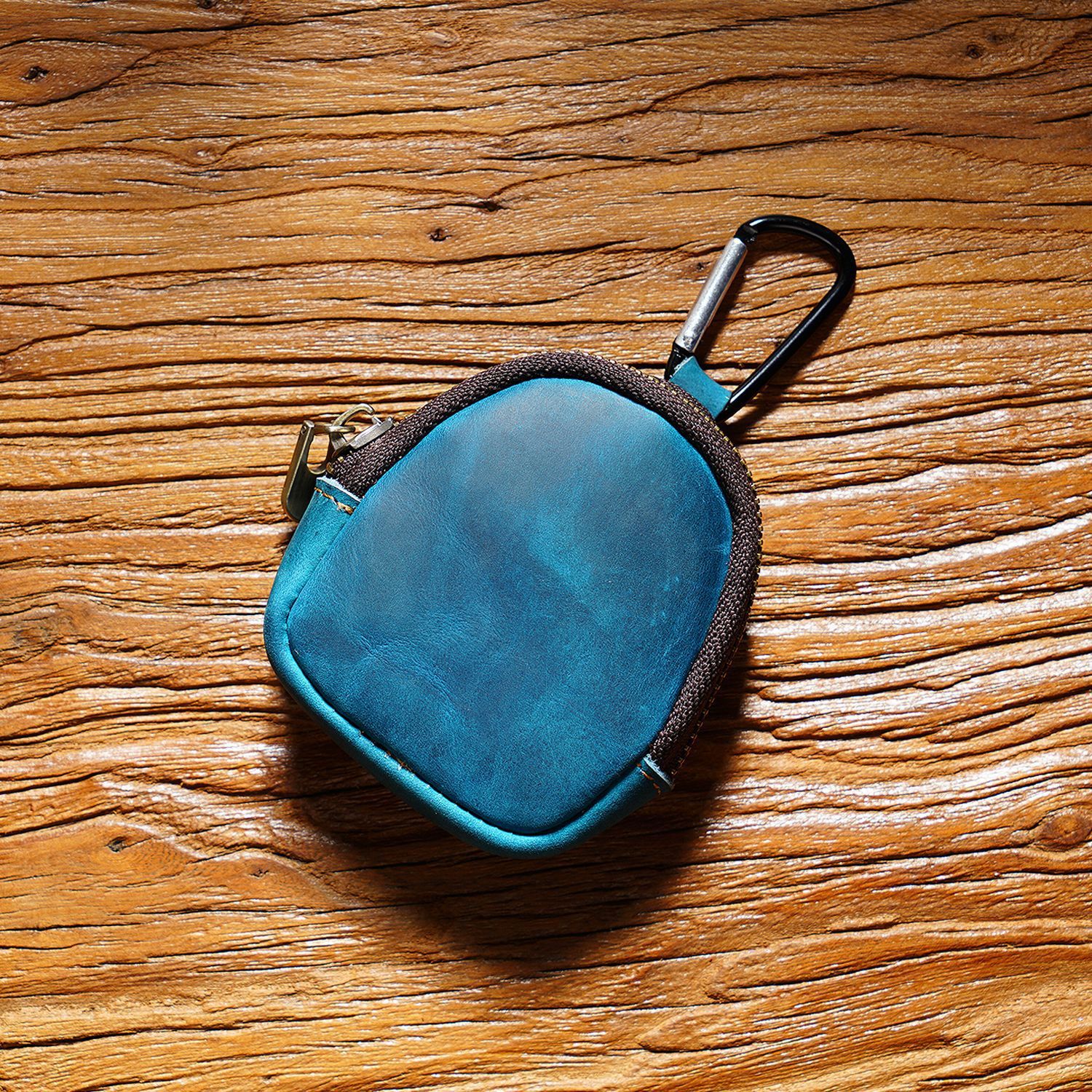 Cowhide Small Wallet Zipper Shell - Image 2