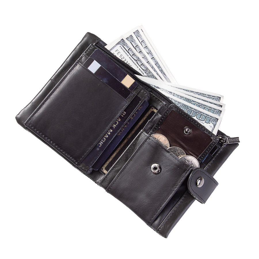 Zipper Vgenuine Leather Wallet For Women - Image 4