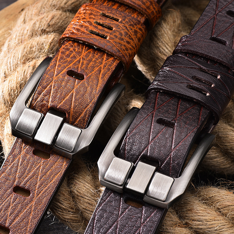 Versatile leather belt for men - Image 2
