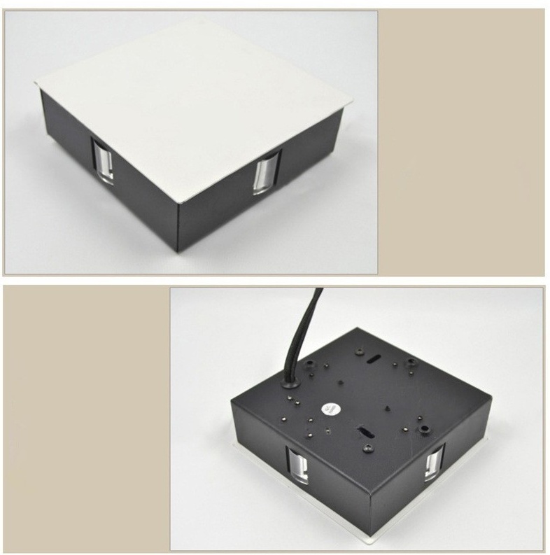 Modern simple square round LED aluminum wall light - Image 2