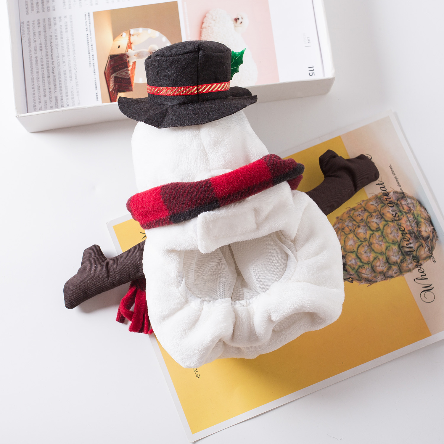 Christmas Pet Funny Clothes Snowman Pet Costume - Image 3