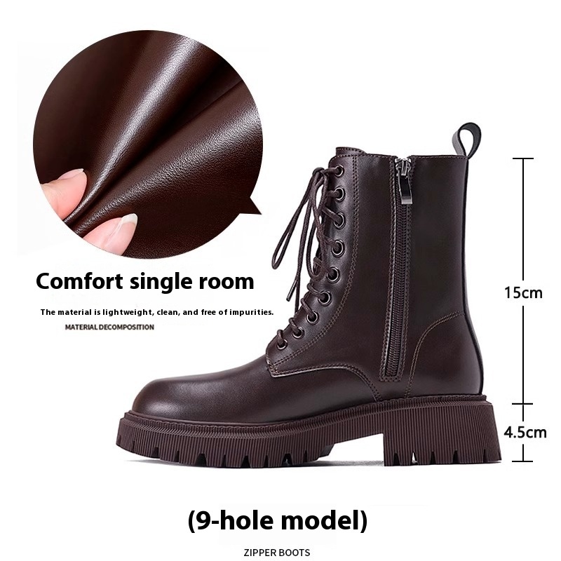 Height-increasing Martain Thick Bottom Hot Motorcycle Boots - Image 4
