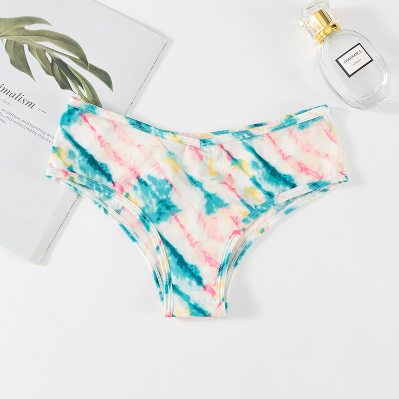 Sexy Print T-shaped Ice Silk Seamless Lightweight Breathable Invisible Sports Underwear Women - Image 4