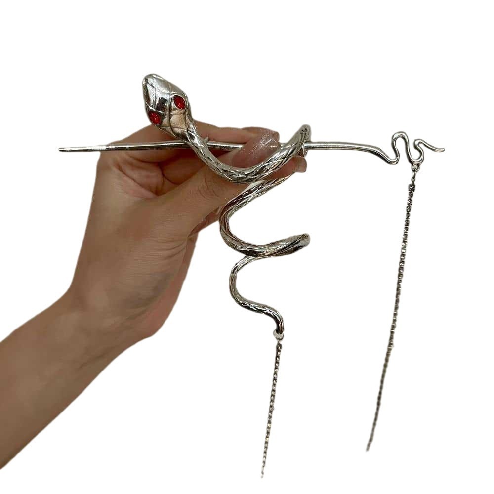 National Style New Chinese Style Winding Snake-shaped Diamond Hairpin - Image 3