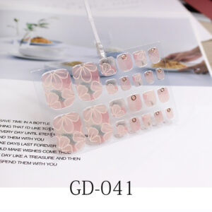 Stamping Removable French Foot Sticker For Nail Enhancement