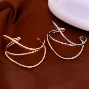 Geometric Irregular Lines Open-ended Bracelet All-match Bracelet Simple Personality