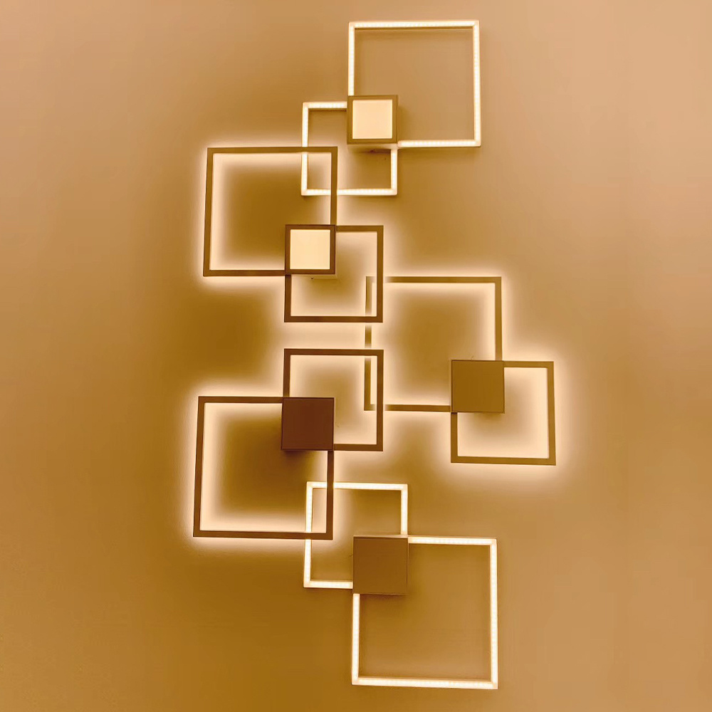 Simple geometric line LED shape wall light - Image 5