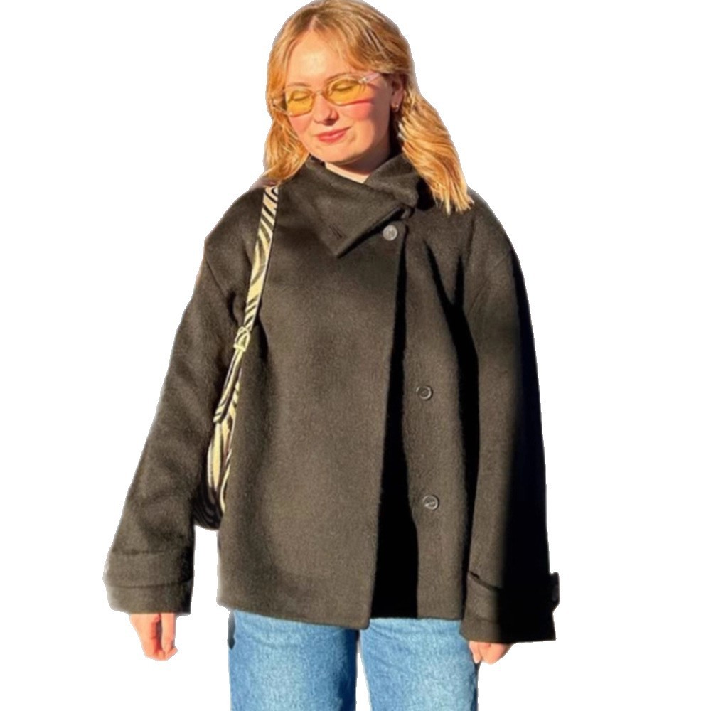 High-grade Graceful Stand Collar Short Coat - Image 6