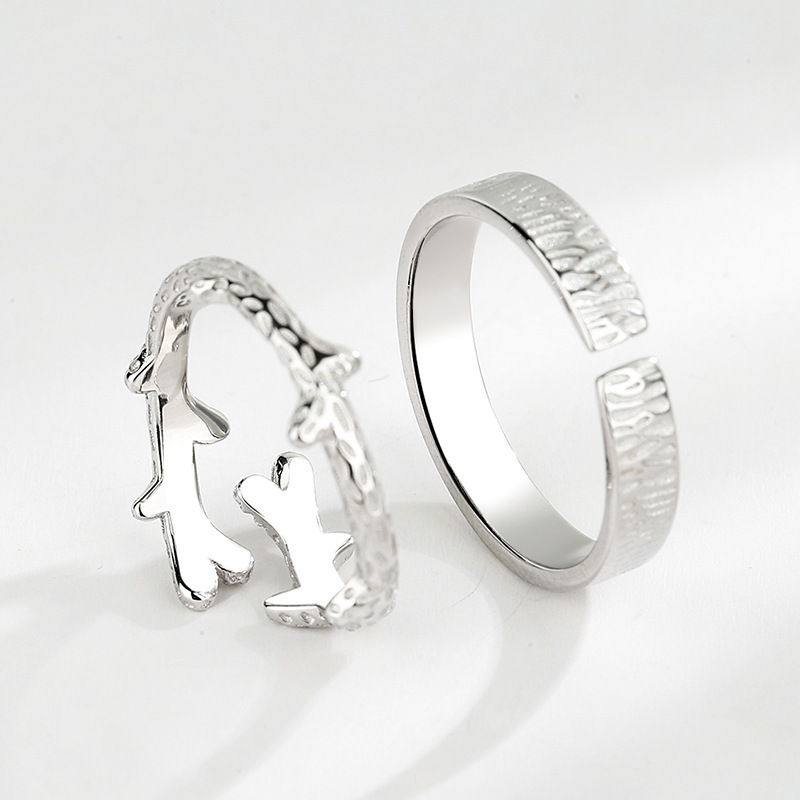 Sterling Silver Couple Rings For Men And Women - Image 4