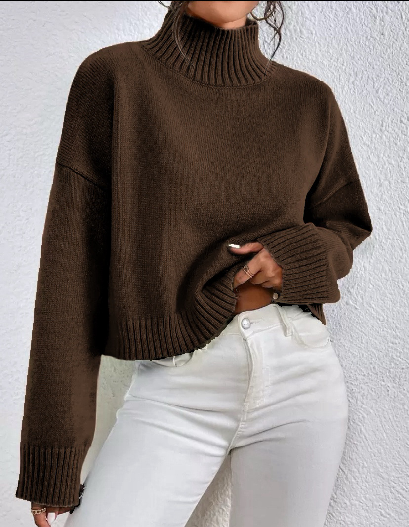 Loose Versatile Basic Pullover Women - Image 8