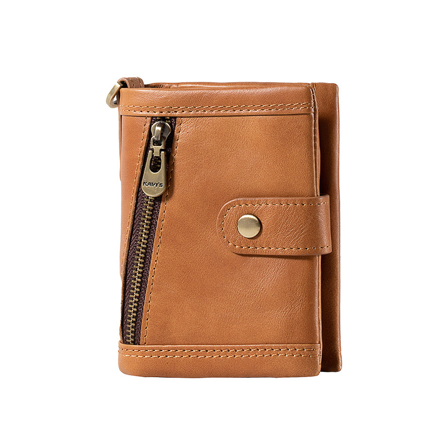Zipper Vgenuine Leather Wallet For Women - Image 3