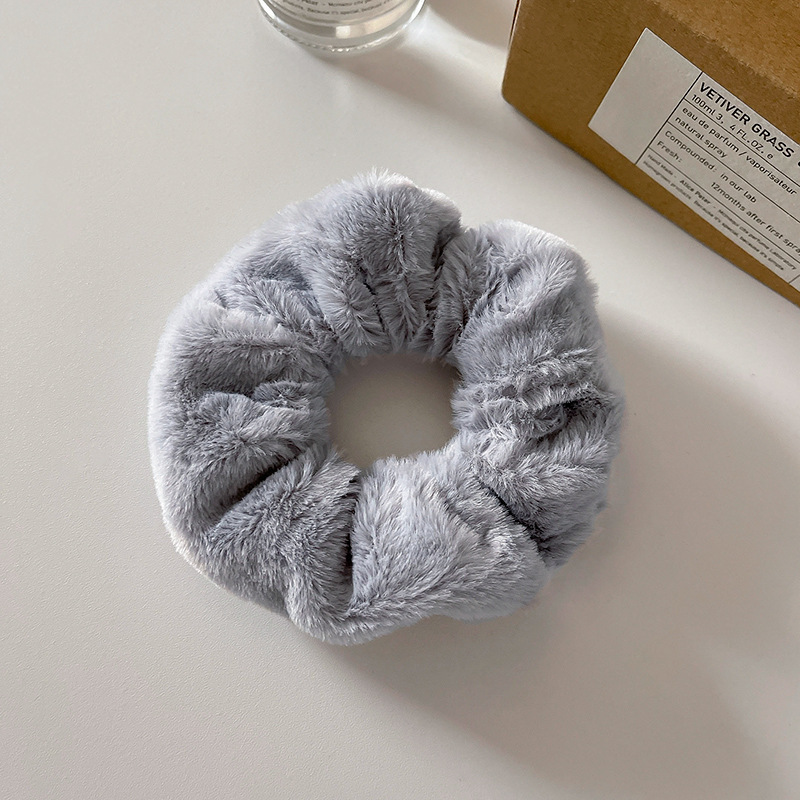 Cute Plush Large Intestine Hair Ring - Image 7