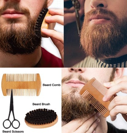 Beard Growth Kit For Men Hair Enhancer Thicker Mustache Grooming - Image 2
