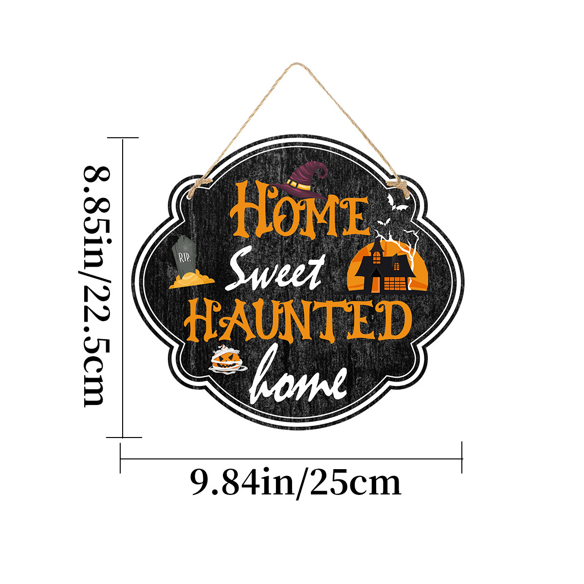 Imitation Wooden Doorplate Ghost Festival Haunted House Horror Atmosphere Decoration - Image 10