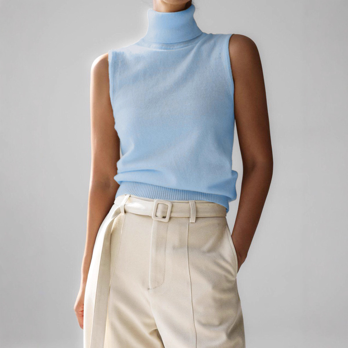 Knitted Sleeveless Vest European And American Autumn - Image 4