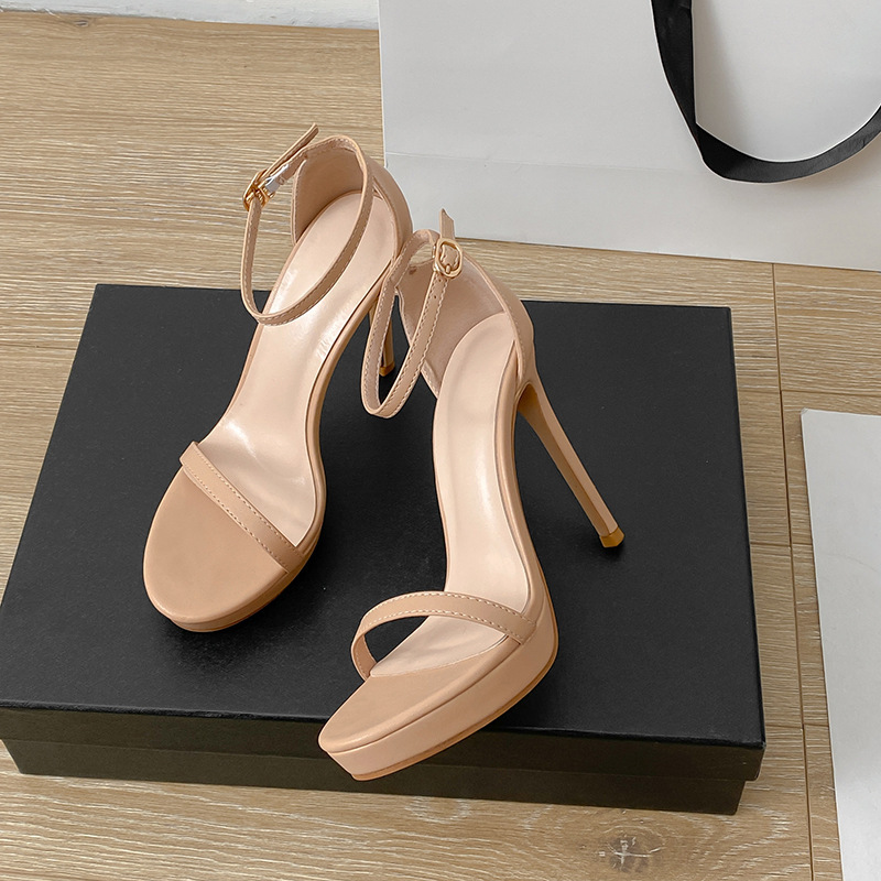 Commute Style Buckle Super High Heel Sandals For Women - Image 4