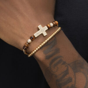 Electroplated 18K Gold Titanium Steel Bracelet