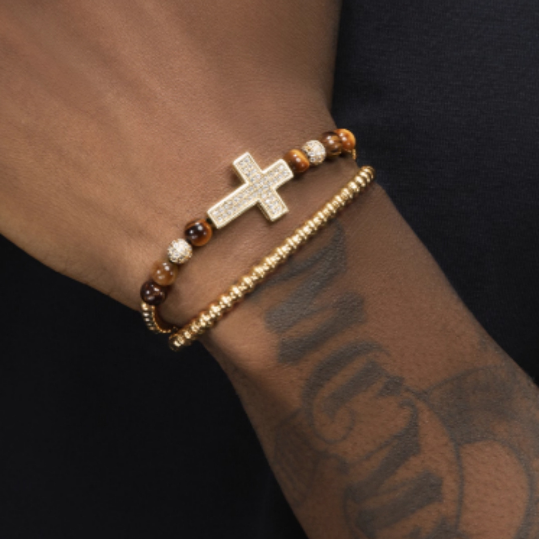 Electroplated 18K Gold Titanium Steel Bracelet