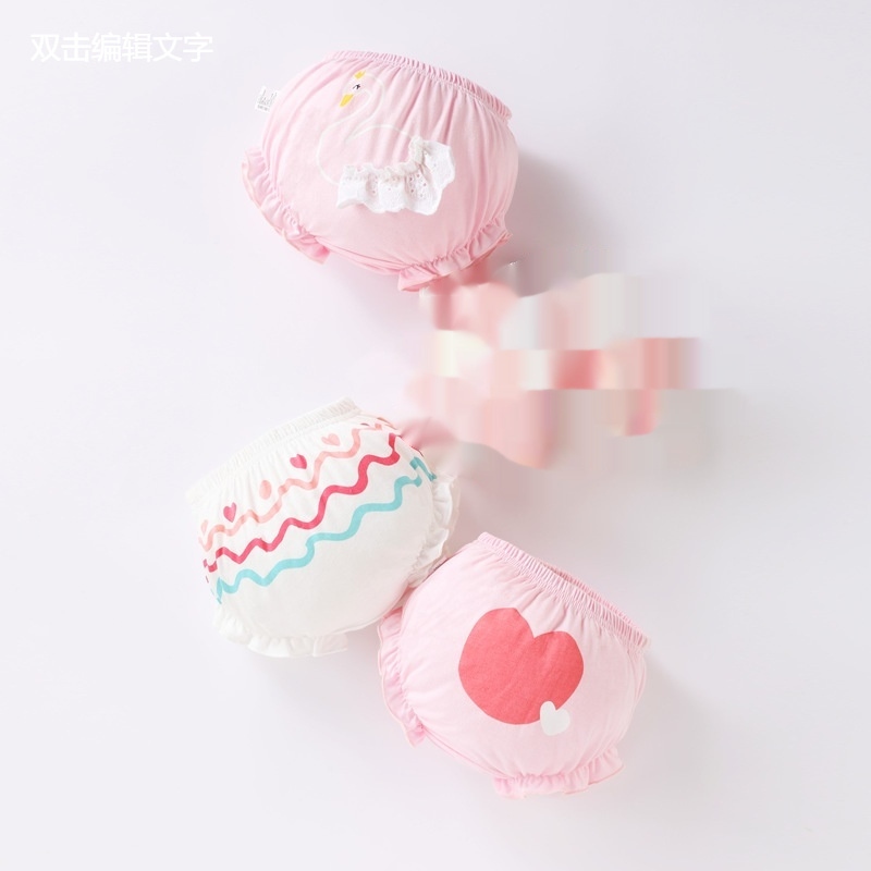 Triangle Shorts Outer Wear Pants Toddler And Children Triangle Bread Hot Pants Bow - Image 6