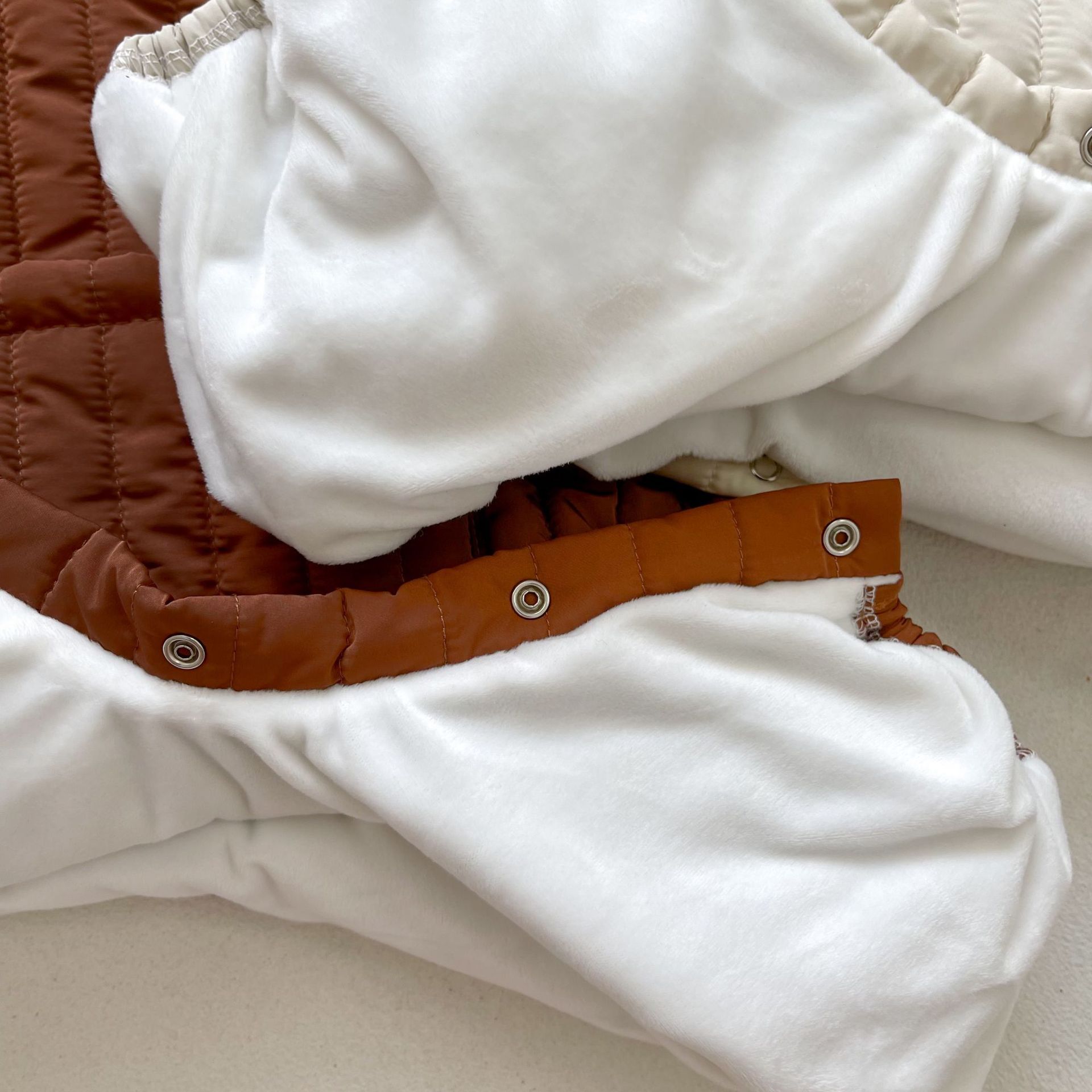 Baby Warm All-match Quilted Romper Tide - Image 6