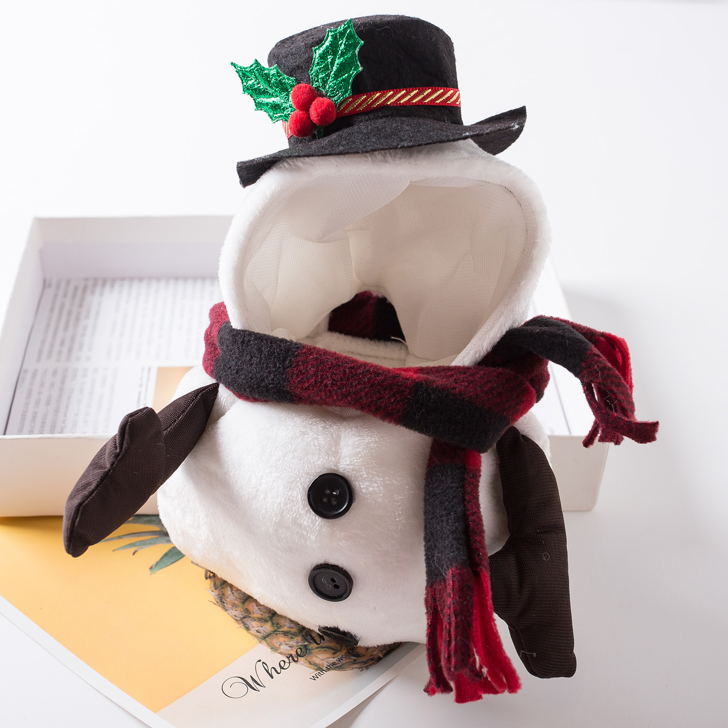 Christmas Pet Funny Clothes Snowman Pet Costume - Image 2