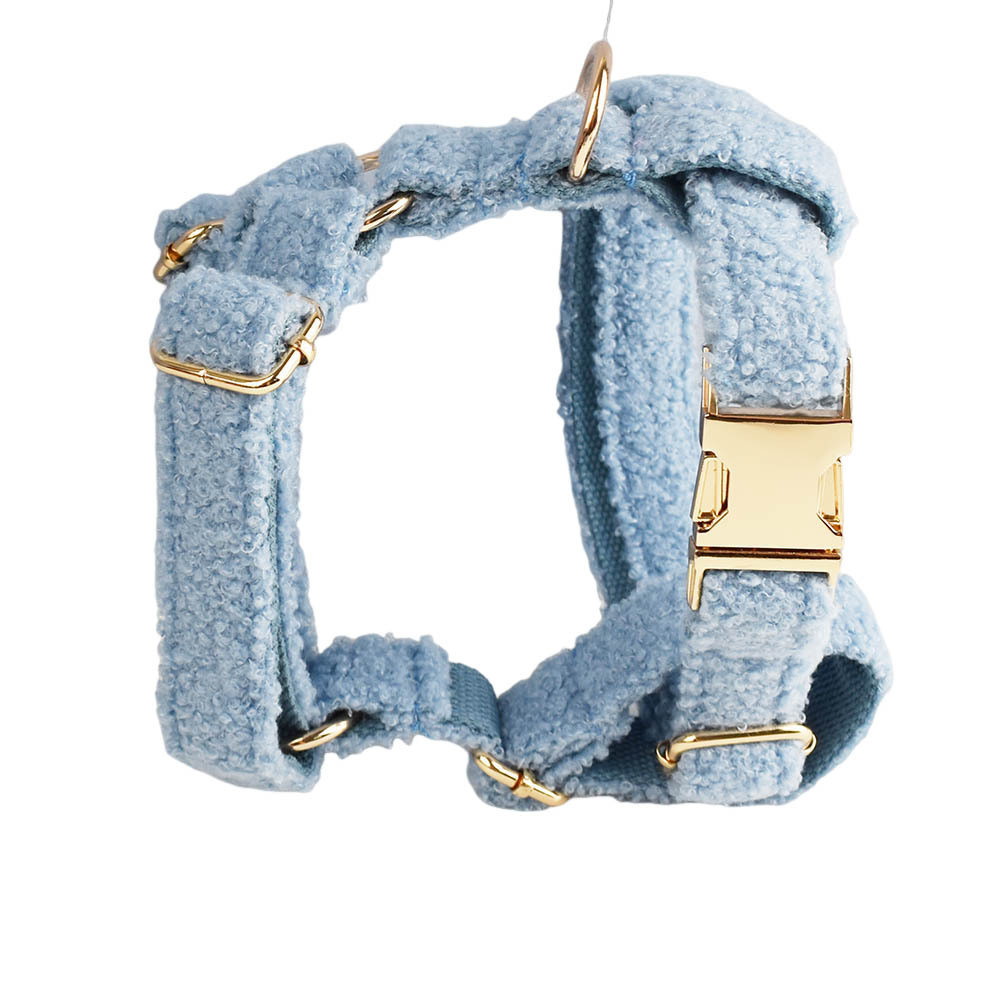 Blue Teddy Bear Dog Breast Collar Pet Collar - Image 3