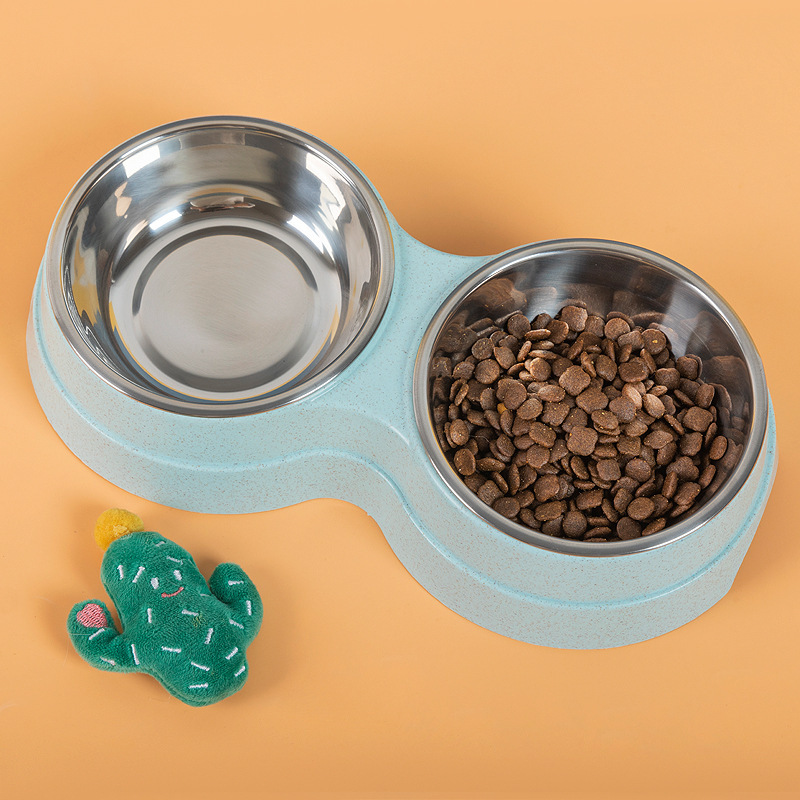 Double Pet Bowls Dog Food Water Feeder Stainless Steel Pet Drinking Dish Feeder Cat Puppy Feeding Supplies Small Dog Accessories - Image 6