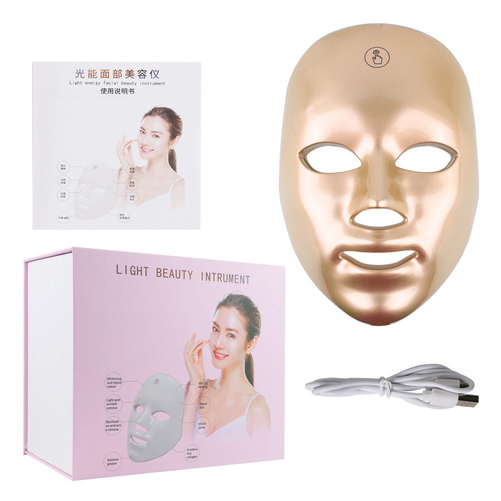 Touch Screen Seven-color Light Mask LED Photon Skin Rejuvenation - Image 4