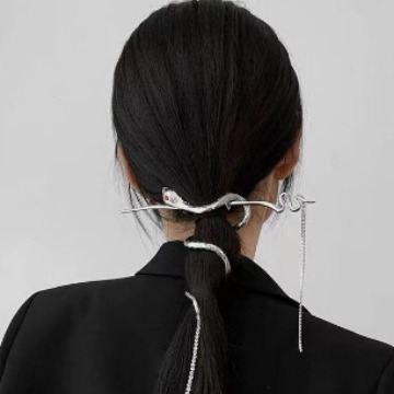 National Style New Chinese Style Winding Snake-shaped Diamond Hairpin - Image 5