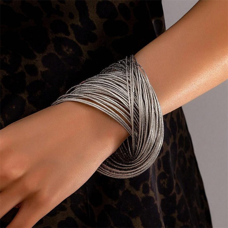 Branch Wide-brimmed Bracelet Irregular With Personality Spring Open Alloy - Image 4