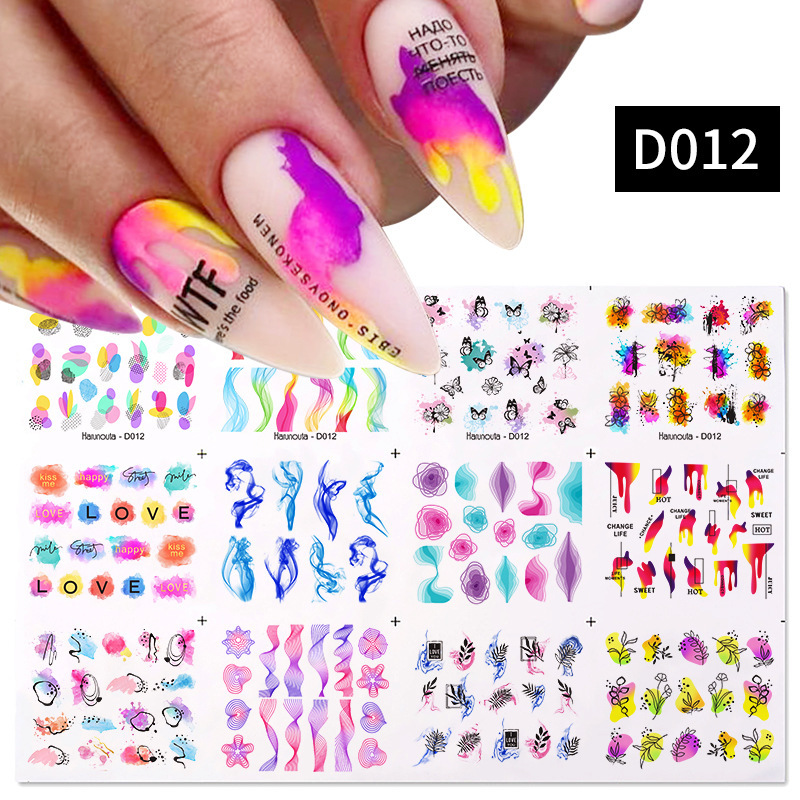 Nail Art Sticker Snake Rainbow Transfer DIY - Image 4