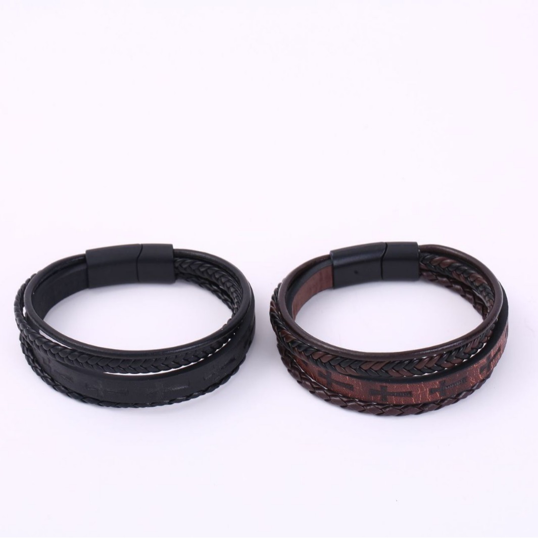 Men's British Retro Pattern Braided Bracelets - Image 2