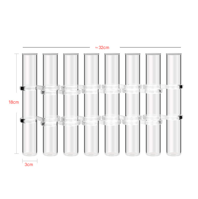 Test Tube Clear Glass Vase For Plant Bottle Flower Pot Hydroponic Container Decor Wedding Party Floral Hinged Flower Vases Home Decor - Image 2