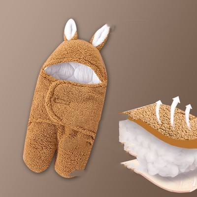 Baby Hold Newborn Thickened Out Wrap Swaddle Sleeping Bag - Image 5