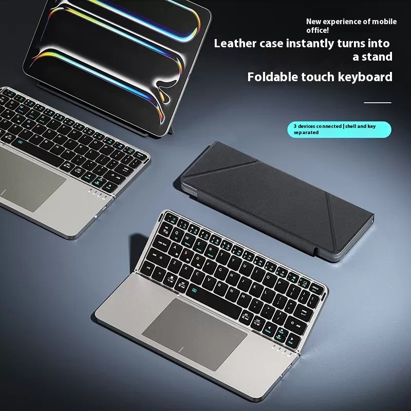 Wireless Bluetooth Folding Keyboard Phablet With Keyboard