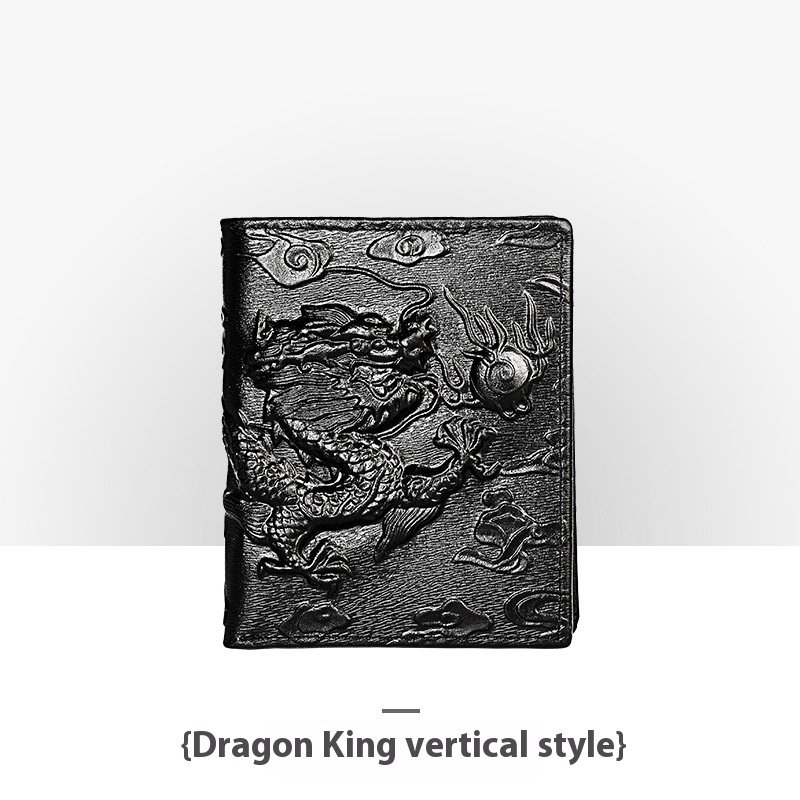 Personalized Retro Handmade Embossed Leather Wallet For Man - Image 3