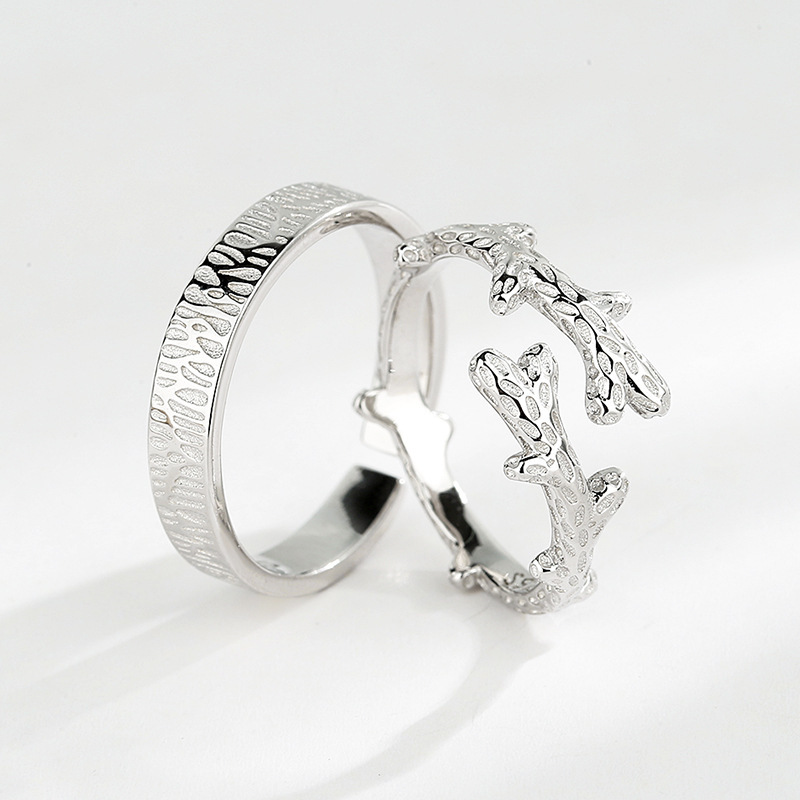 Sterling Silver Couple Rings For Men And Women - Image 6